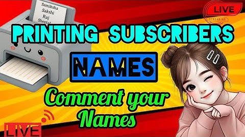 Artland Express  live! PRINTING SUBSCRIBERS NAME ON PRINTER #shortsfeed #name #art #live #trending