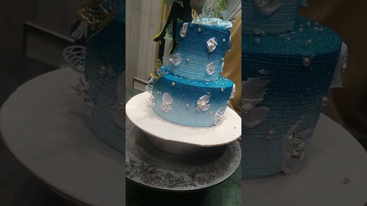 glitter cake shimmer for daughter 