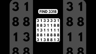 Eyes Test Spot The Number 3318 Within 5 Seconds