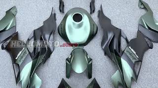 Kawasaki Zx-6R 636 Fairing 2019-2022 Pn 4H17 Green Black Matte