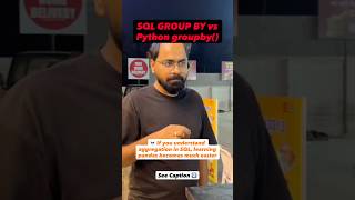 SQL GROUP BY vs Python groupby() | If you understand aggr in SQL, learning pandas becomes easier⬇️