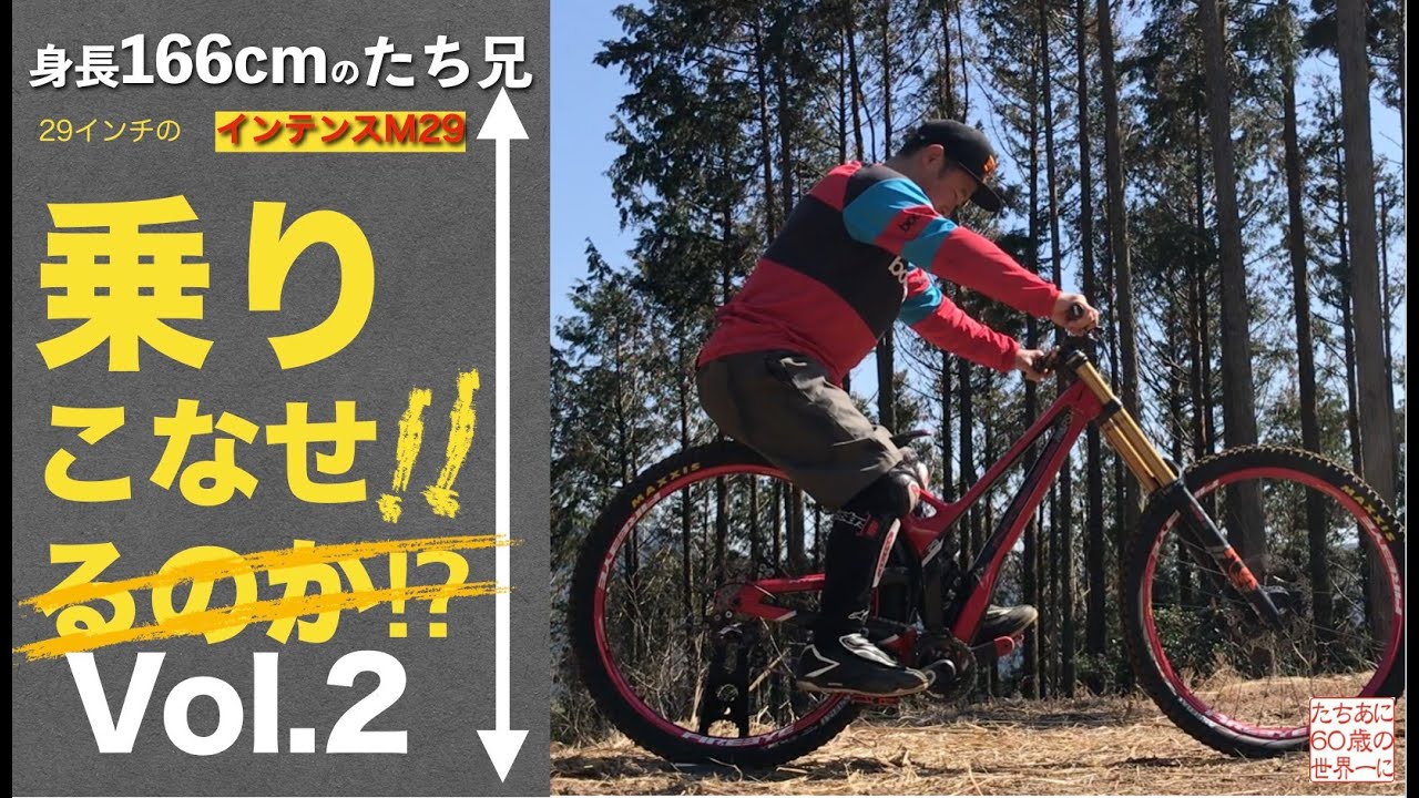 M29 ダウンヒルバイク インテンスM29を乗りこなせ：その2 ポジションのセットアップ：身長