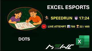 Excel Esports Speedrun: Dots in 17:24 with Live Attempt