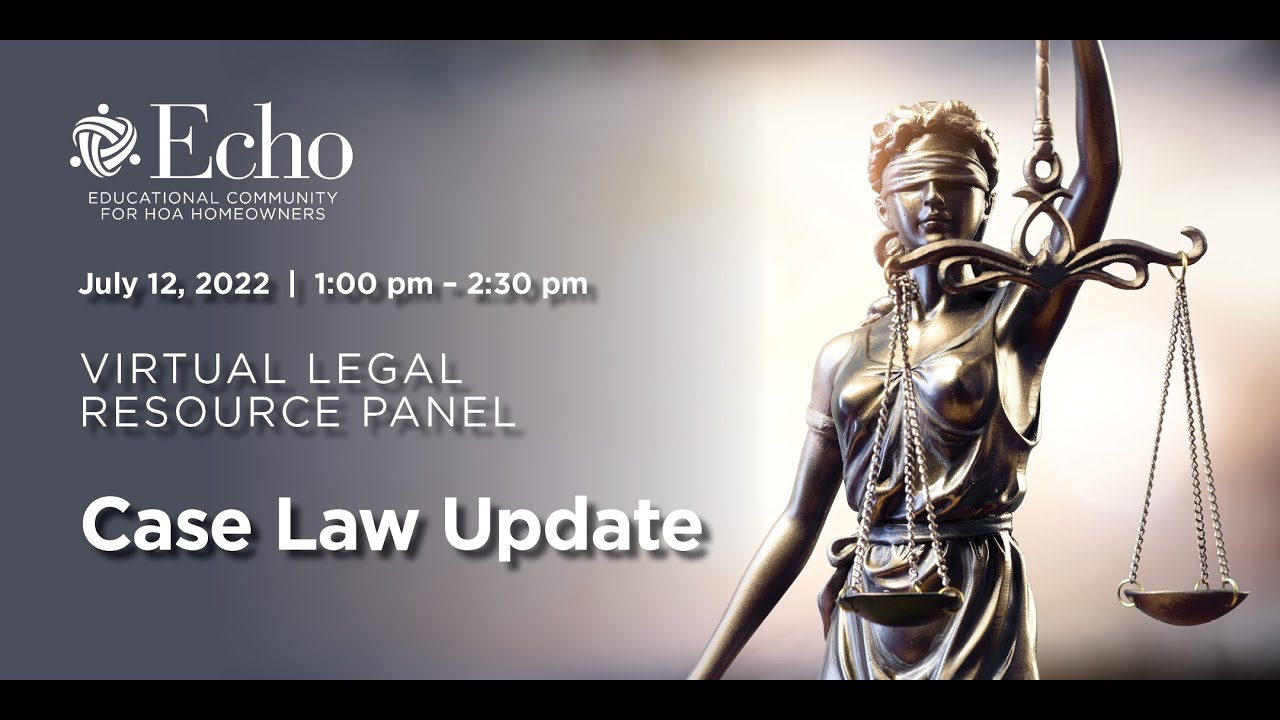 Legal Resource Panel Case Law Update July 2022 YouTube