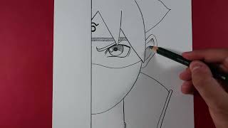 Kolay Karakalem Anime Boruto Uzumaki Çizimi Kolay Anime Çizimleri Ma Çizim