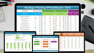 Strategic Planning KPI Dashboard in Excel