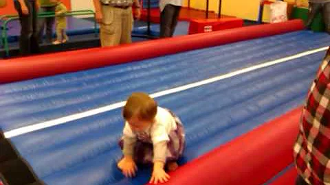 Catherine on the bouncy