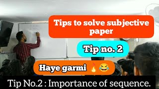 Tips and tricks to solve question paper (subjective)/ Ashu sir l tip no.2 #cbse #boards #examination