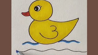 طريقة رسم بطة بكل سهولة/How to draw a duck easy