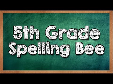 Can You Win a 5th Grade Spelling Bee?