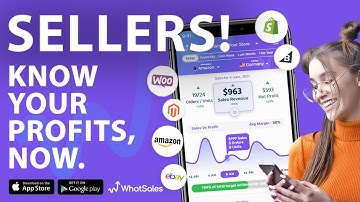 WhatSales for Amazon, eBay, Shopify Sellers. Get the FREE Profitability App Now.