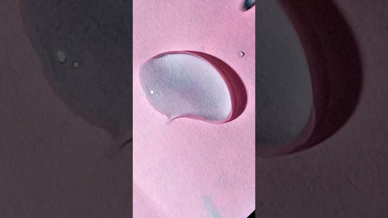 A Single Drop of Water Meets Allah Calligraphy 💧✨ | Arabic Art #Shorts