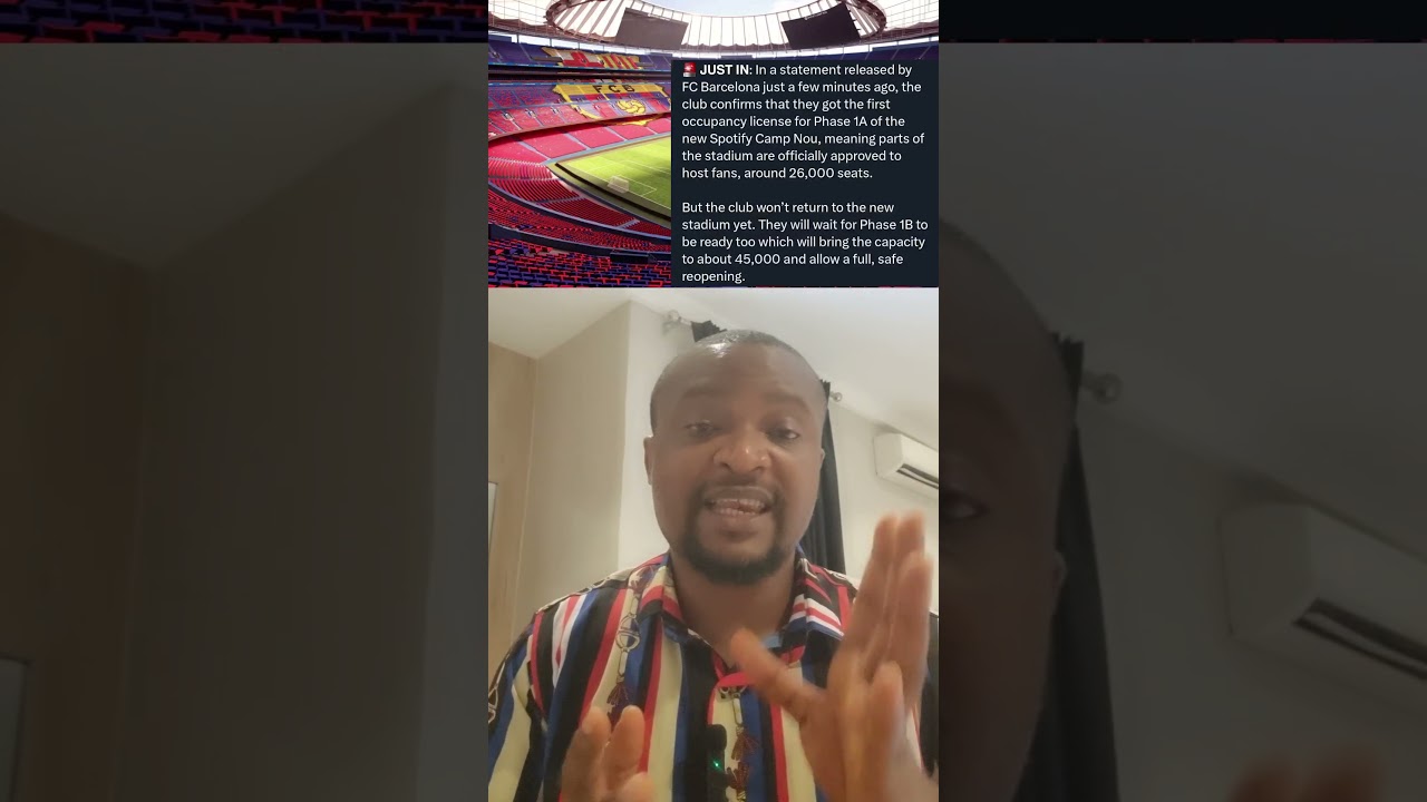 Phase 1A of the Spotify Camp Nou got the first occupancy license of 26k seats 