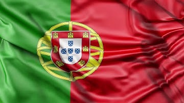 Portugal Flag 25 sec Loop - FREE Full HD Stock Footage - Realistic Portugalian Flag Wave Animation.