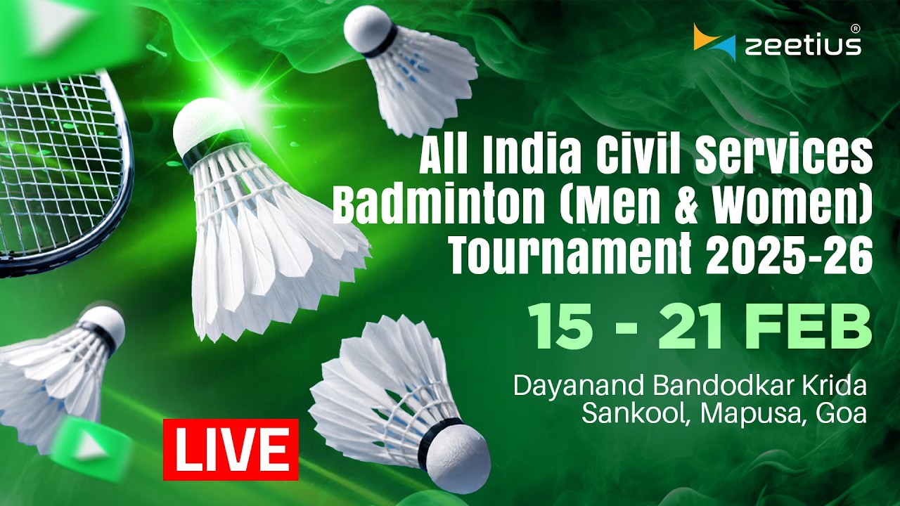Day 2 - Court 6 - ALL INDIA CIVIL SERVICES BADMINTON TOURNAMENT 2025-26