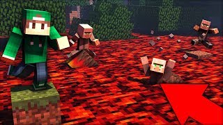 ЭТА ЛАВА ЗАТОПИЛА ВСЮ ДЕРЕВНЮ ЖИТЕЛЕЙ В МАЙНКРАФТ 100% ТРОЛЛИНГ ЛОВУШКА MINECRAFT СТРАШИЛКА МУЛЬТИК