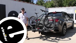etrailer | Test Fitting the Thule T2 Pro XTR Bike Rack for 2 Bikes on a 2024 Hyundai Santa Cruz