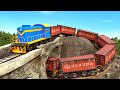 The Long Freight Trains can&#39;t Climb - Lego city train Video