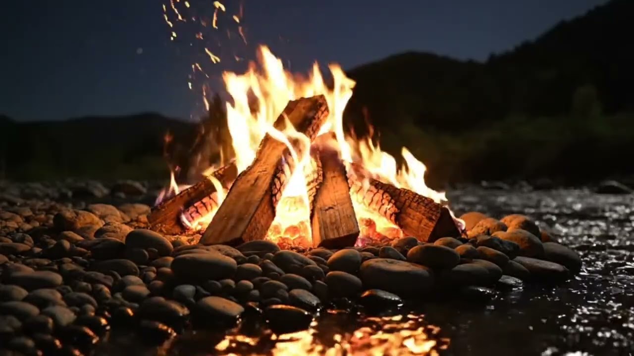 Sleep with the Sound of a Warm Outdoor Fire