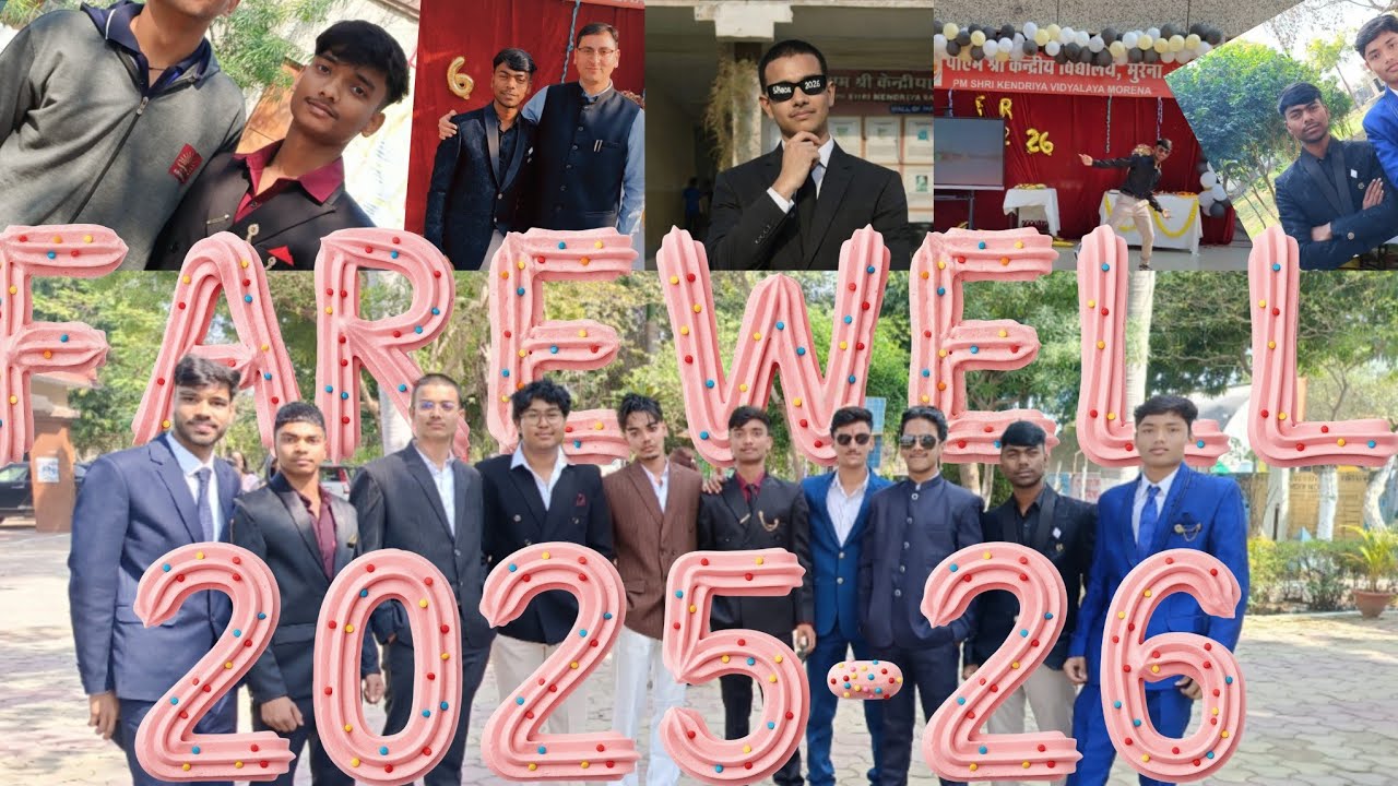 Class 12th farewell  2025-26 PM SHRI Kendriya Vidyalay Morena #farewell #kv 