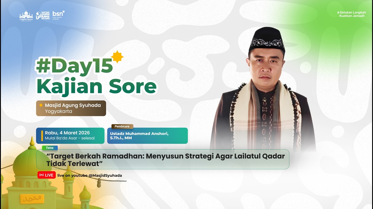 🔴LIVE Kajian Sore | Ustadz Muhammad Anshori, S.Th.I., MM