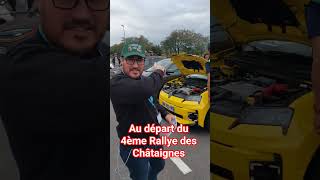 Au départ du 4ème Rallye des Châtaignes #electriclife #voitureselectriques