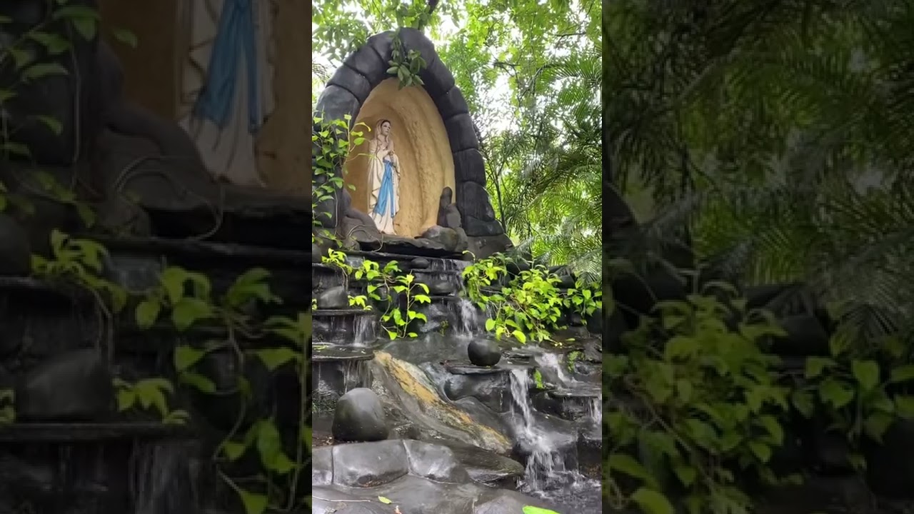 Grotto of Mother Mary at Bom Jesus Basilica Goa 