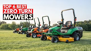 Top 6 Best Zero Turn Mowers 2026 🚜 | Ultimate Lawn Care Machines Compared!