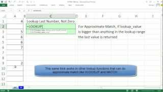 Excel Magic Trick 987: LOOKUP Last Number In Column, Excluding Zeroes Net Worth