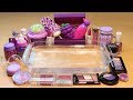 Theme Series #20 "PurpleFood" Mixing Makeup And glitter Into Clear Slime! "purpleFood Silme"