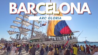 Emotional Arrival of Colombian ARC Gloria in Barcelona | Cultural Celebration & Naval Tradition