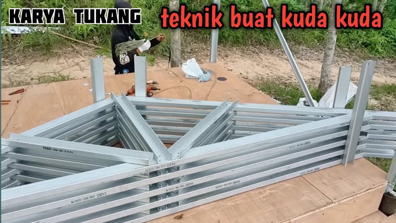 Cara Membuat Kuda Kuda Pondok Dari Bajaringan
