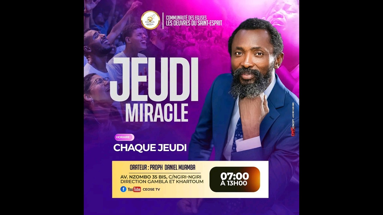 JEUDI MIRACLE DU 05.03.2026 AVEC LE PROPH DANIEL MUAMBA