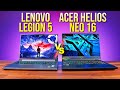 Best Mid-Range 16" Gaming Laptop? Lenovo Legion 5i vs Acer Helios Neo 16 (2024)