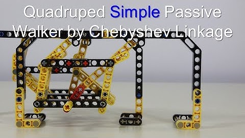 Quadruped Simple Passive Walker by Chebyshev Linkage / LEGO