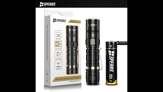 SPERAS E1 PRO 1700LMS 284M EDC Tactical Flashlight