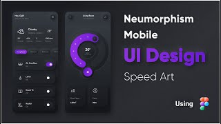 Dark Neumorphism Dashboard Speed art in Figma | Link in description
