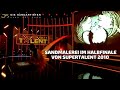 Sandmalerei der sandmalerin natalya netselya im halbfinale von supertalent 2010