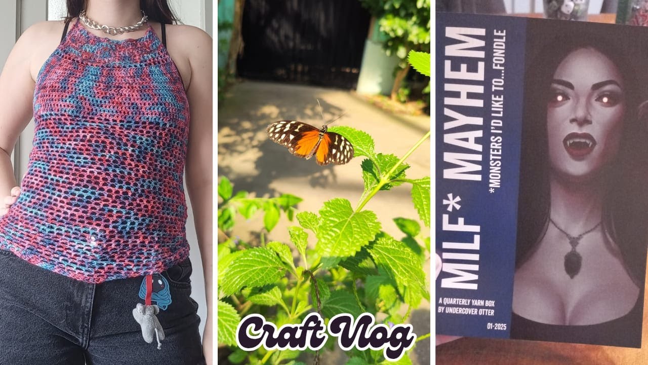 ⭐ Craft vlog ⭐ Unboxing my yarnsubscription and making a haltertop