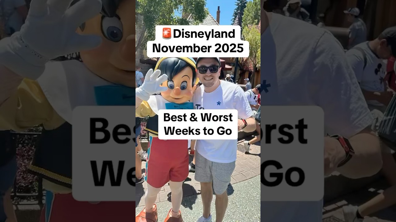 Disneyland November 2025 crowd levels! 