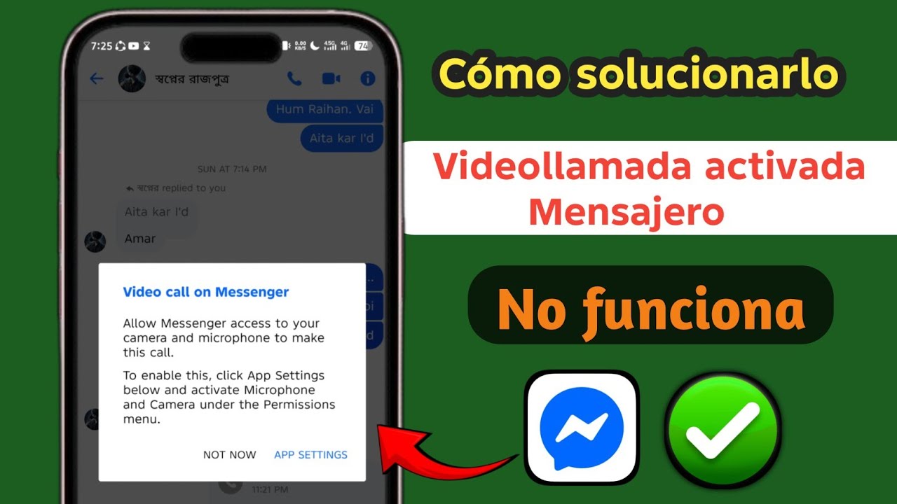 Cómo solucionar el problema de las videollamadas de Messenger |(2025)