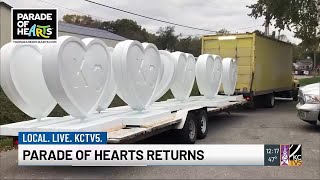 Parade of Hearts sculptures to be on full display at one location in April event