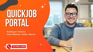 QuickJob – Multilingual Job Board Portal | Complete Job Posting & Recruitment Management Software screenshot 1