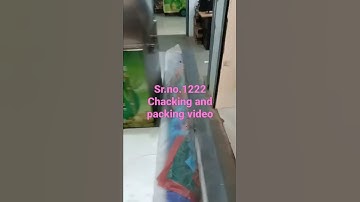 Sugarcane battery operated cart machine chacking and packing video serial number 1222