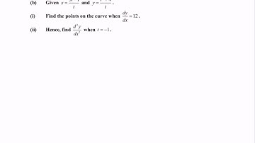 Set B 6 parametric Differentiation