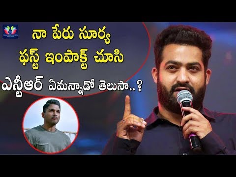 Jr NTR Comments On Allu Arjun's Naa Peru Surya Naa Illu India Movie First Impact