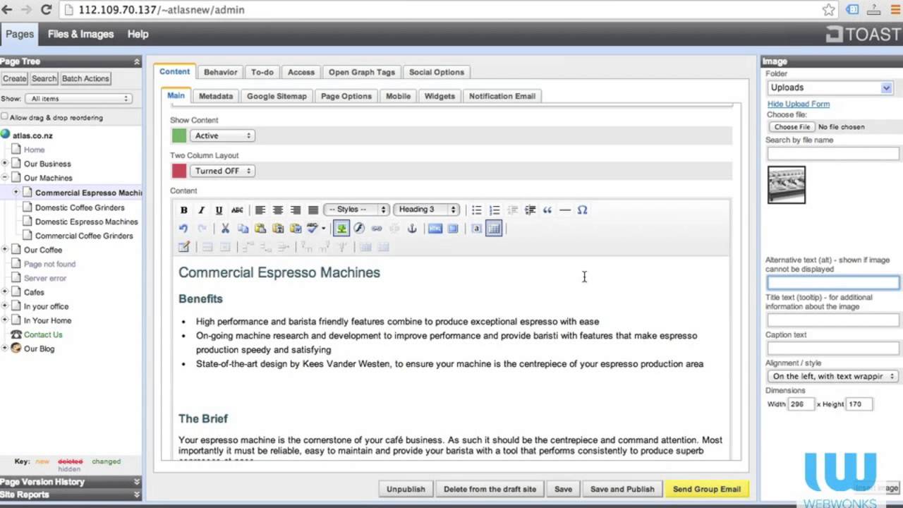 How To Edit A Page On Your Web Dough Website