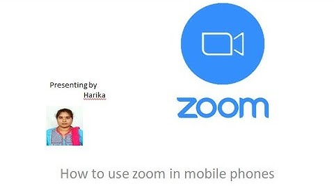 How to use zoom app in a mobile (explained in telugu)