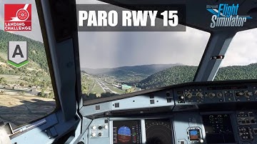 😱 The World’s Most Dangerous Airport Paro Landing Challenge With a Xbox Controller #swiss001landing