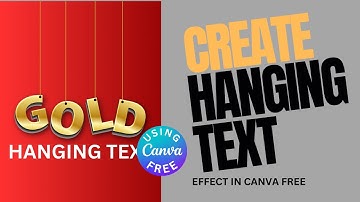 CREATE Stunning Hanging Text Effects in Canva Typography